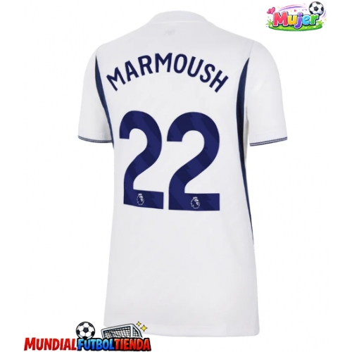 Camiseta Tottenham Hotspur Omar Marmoush #22 Primera Equipación Replica 2026-27 para mujer mangas cortas